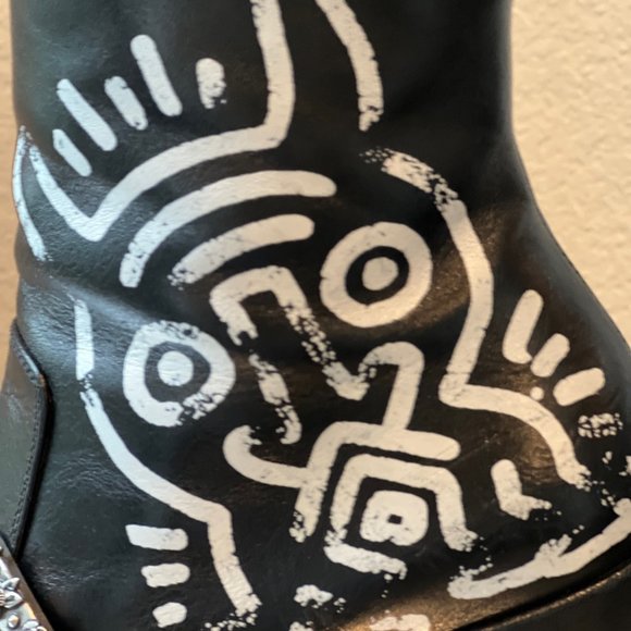 Coach X Keith Haring Western Moto Bootie - Picture 7 of 11